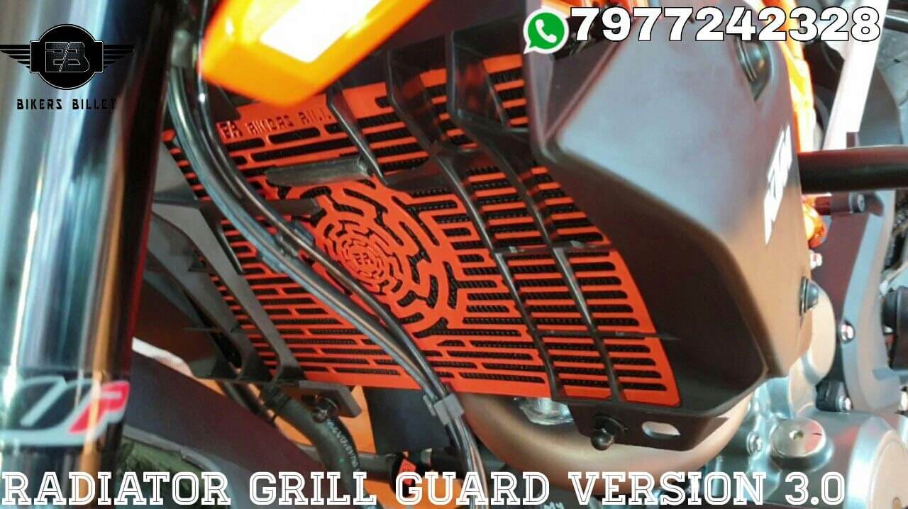 Radiator cooler Grille Guard Cover Protector For KTM RC 125/200/390 Duke /Orange