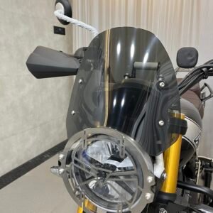 BIKERS BILLET TRIUMPH SCRAMBLER 400x HEADLIGHT GRILL [MILD STEEL]